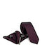 Legend Accessories Комплект Мъжки Кравати Синтетичен Монохромен Purple Bordeaux