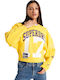 Cropped Women's Sweatshirt Yellow