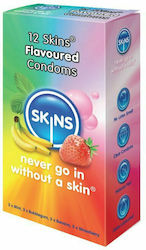 Skins Προφυλακτικά Flavoured 12τμχ 52mm Multiflavored