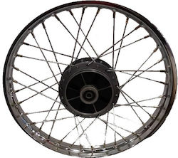 IQ Tech Πίσω Ζάντες με Ρουλεμάν για Yamaha Crypton-R 115 Γκρι 790-02-33701