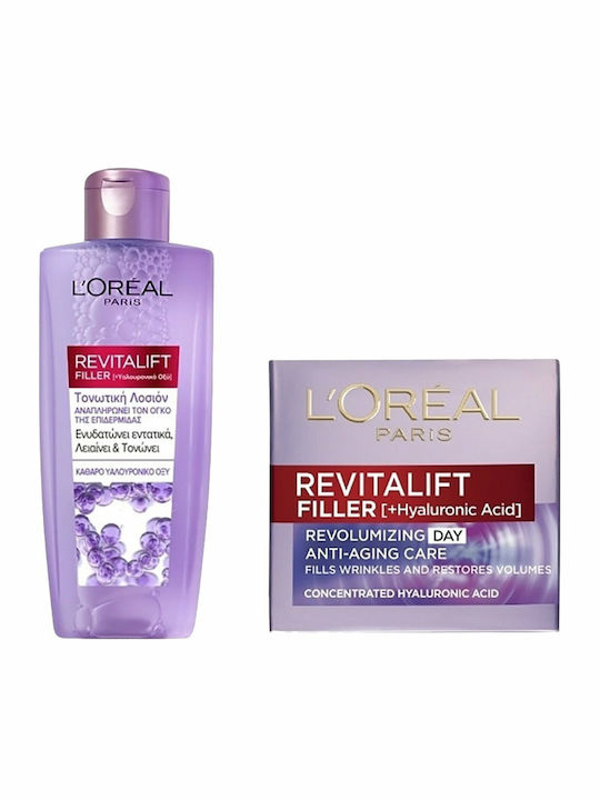 L'Oreal Paris Revitalift Filler Σετ Περιποίησης για Αντιγήρανση, Ενυδάτωση & Σύσφιξη