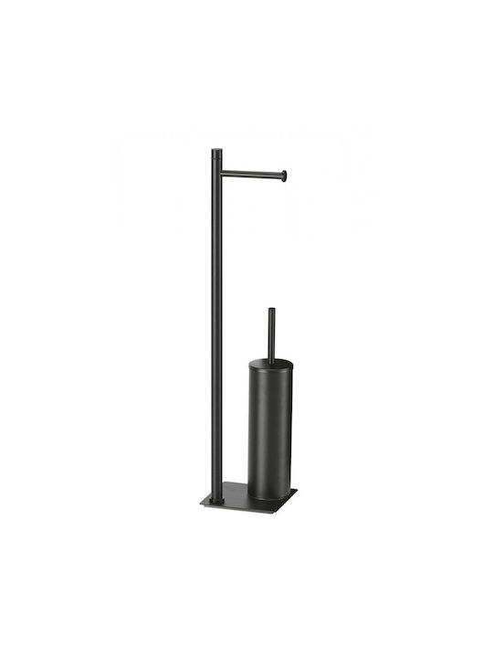 Toilet Paper Holder and Pitcher Trilly Matte Black TR3214