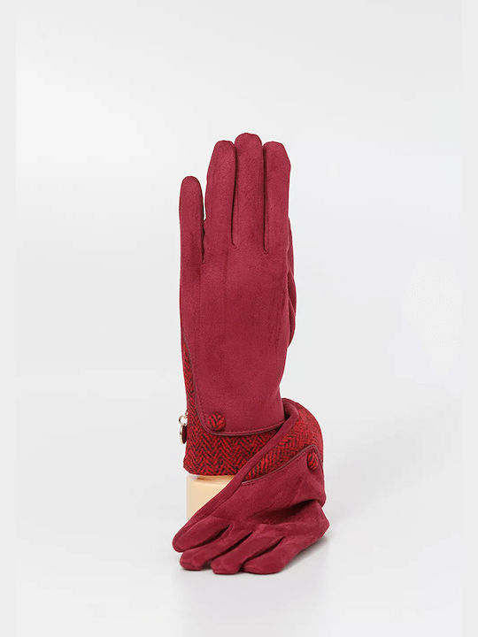Fragola GL-07 Μπορντό Γυναικεία Γάντια Αφής