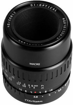 TTArtisan Crop Kameraobjektiv 40mm F/2.8 Makro für Micro Four Thirds (MFT) Mount