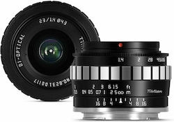 TTArtisan 23mm F/1.4 Crop Frame for Micro Four Thirds (MFT) Mount
