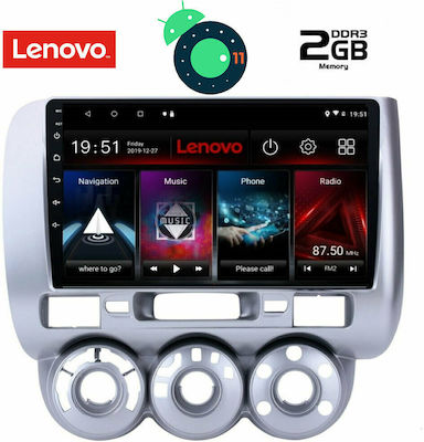 Lenovo Car Audio System for Honda Jazz Audi A7 2002-2008 with A/C (Bluetooth/USB/AUX/WiFi/GPS/CD) with Touch Screen 9" DIQ_LVB_4210AC