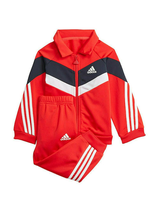 Adidas Σετ Φόρμας για Αγόρι Κόκκινο 2τμχ Shiny