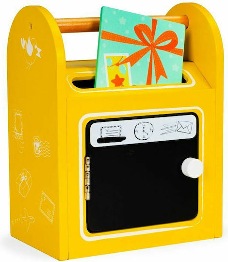Ecotoys Γραμματοκιβώτιο με Μαυροπίνακα από Ξύλο για 3+ Ετών