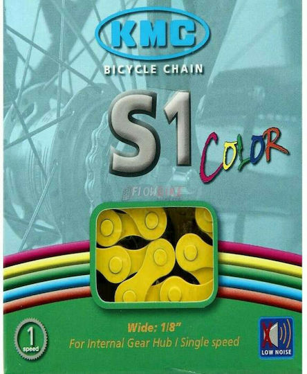 KMC Chain S1 Farbe Fahrradkette 112L Gelbe