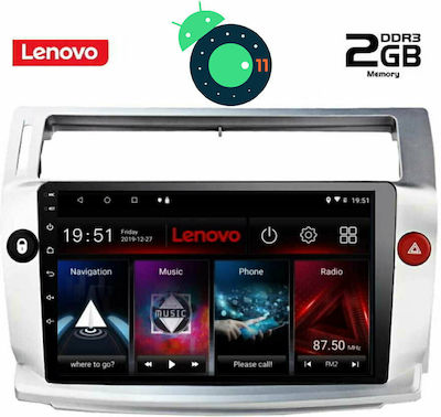 Lenovo LVB 4084_GPS Ηχοσύστημα Αυτοκινήτου για Citroen C4 2004-2011 (Bluetooth/USB/WiFi/GPS) με Οθόνη Αφής 9"