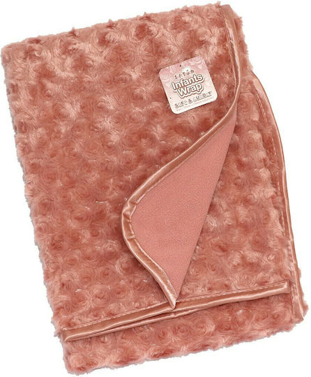 Soft Touch Κουβέρτα Αγκαλιάς & Λίκνου Rose Mink Βελουτέ Ροζ 75x100εκ.