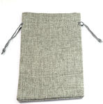 Pouch packing burlap 180x130mm/50 pcs Grey