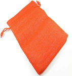 Pouch packing burlap 90x70mm/50 pcs Red