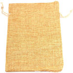 Pouch packing burlap 140x100mm/50 pcs Gold