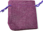 Pouch packing burlap 120x90mm/50 pcs Purple Amethyst