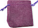 Pouch packing burlap 120x90mm/50 pcs Purple Amethyst