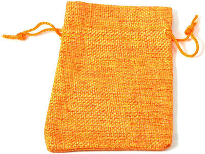 Pouch packing burlap 120x90mm/50 pcs Orange