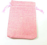 Pouch packing burlap 120x90mm/50 pcs Pink