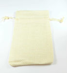 Pouch packing burlap 120x90mm/50 pcs Cream