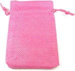 Pouch packing burlap 120x90mm/50 pcs Fuchsia