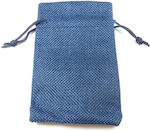 Pouch packing burlap 90x70mm/50 pcs Dark Blue