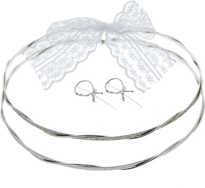 Handmade Wedding Crowns Silver (248 E)