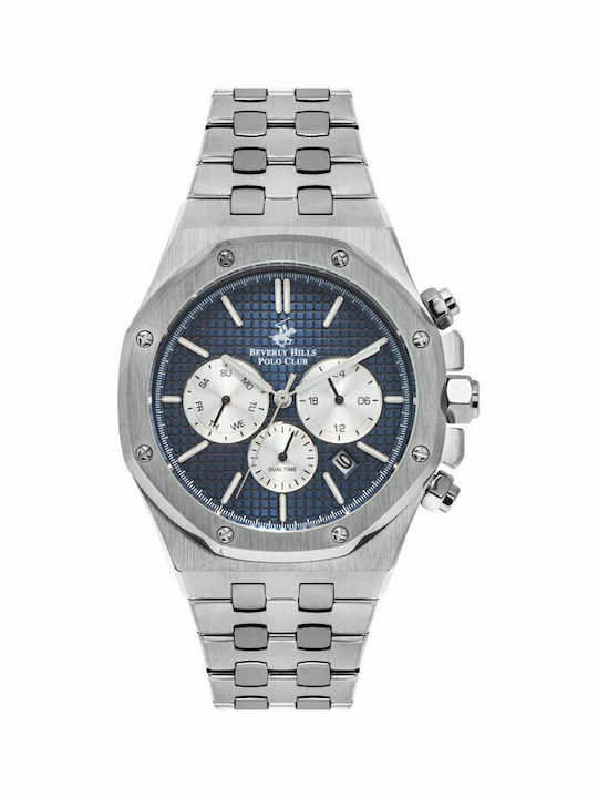 Beverly Hills Polo Club Ανδρικό Ρολόι 42mm Χρον...