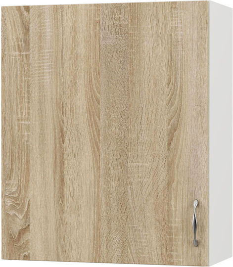 Modest Wall Cabinet Λευκό - Sonoma L60xW30xH72cm GR-101 00008