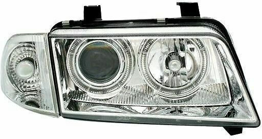 Depo Front Lights Angel Eyes Audi A4 Without H7 Lamps 1995-1998 2 Pieces