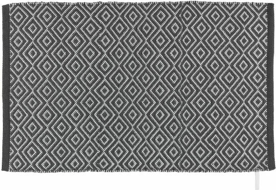 Wenko Badematte Synthetisch,Polyester/Cotton/Leather Rechteckig Turpan 248671121 Gray 50x80cm