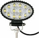 M-Tech Στρογγυλός Προβολέας Αυτοκινήτου LED Universal 10 - 30V 36W 13.7cm 1τμχ