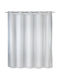 Wenko Comfort Flex Shower Curtain Fabric with Hooks 180x200cm White
