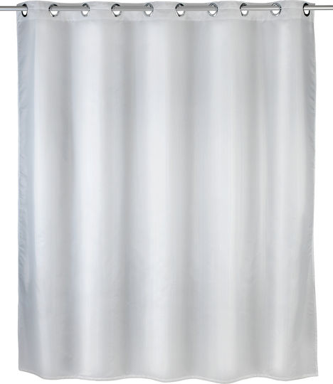 Wenko Comfort Flex Κουρτίνα Μπάνιου Υφασμάτινη με Τρουκς 180x200 cm Λευκή