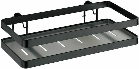 Wenko Επιτοίχιο Ράφι Μεταλλικό 25x5.5x12εκ. Μαύρο