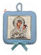 Prince Silvero Heilige Ikone Kinder Amulett mit der Jungfrau Maria aus Silber MA-DM609-LC