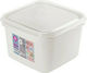 Hega Hogar Plastic Lunch Box White 3000ml