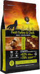 Ambrosia Fresh Turkey & Duck Adult All Breeds 2kg Trockenfutter ohne Getreide für erwachsene Hunde mit Türkei und Ente