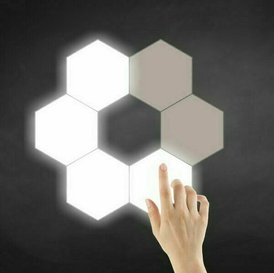 Lustră Decorativă Hexagon Alb 6buc