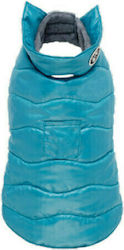 Croci Leaves Dog Coat Turquoise
