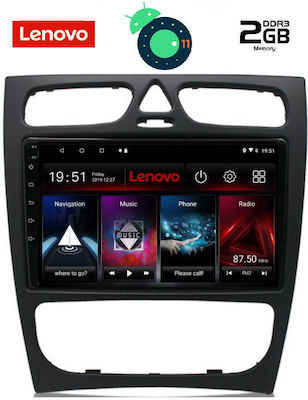 Lenovo LVB 4402_GPS Ηχοσύστημα Αυτοκινήτου για Mercedes Benz C W203 1999-2004 (Bluetooth/USB/WiFi/GPS) με Οθόνη Αφής 9"