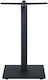 Woodwell Prato-W Tischständer aus Metall mit Regulator Black Velvet-Black Metal 40x40x72cm