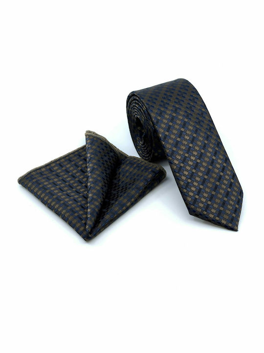 Legend Accessories Men's Tie Set Printed Brown