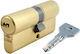 Cisa Lock Cylinder Security 90mm (40-50) with 5 Keys Gold