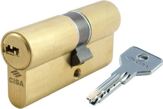 Cisa Lock Cylinder Security 90mm (40-50) with 5 Keys Gold