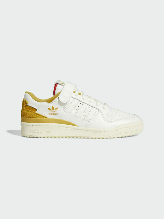 Adidas Forum 84 Ανδρικά Sneakers Cream White / Victory Gold / Red