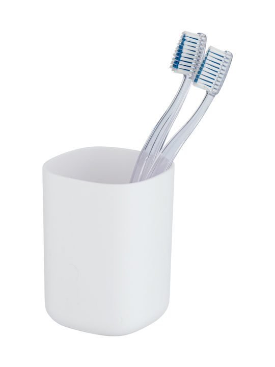 Wenko Davos Plastic Cup Holder Countertop White