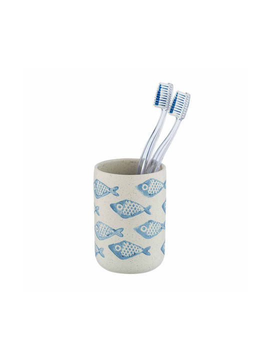 Wenko Aquamarin Ceramic Cup Holder Countertop Multicolour