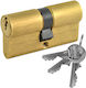 Cisa Lock Cylinder Security 80mm (30-50) with 3 Keys Gold