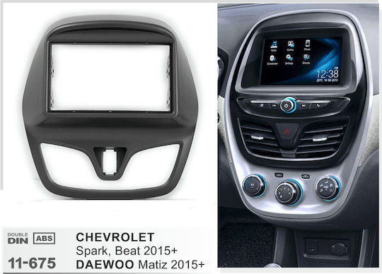 Πρόσοψη 2 Din για Chevrolet Spark Daewoo Matiz 2009-2015