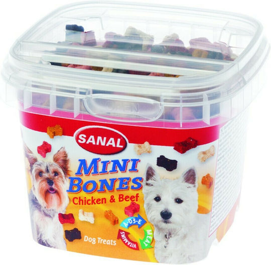 Sanal Bones Cup Mini Μπισκότο Σκύλου με Κοτόπουλο και Μοσχάρι 100gr